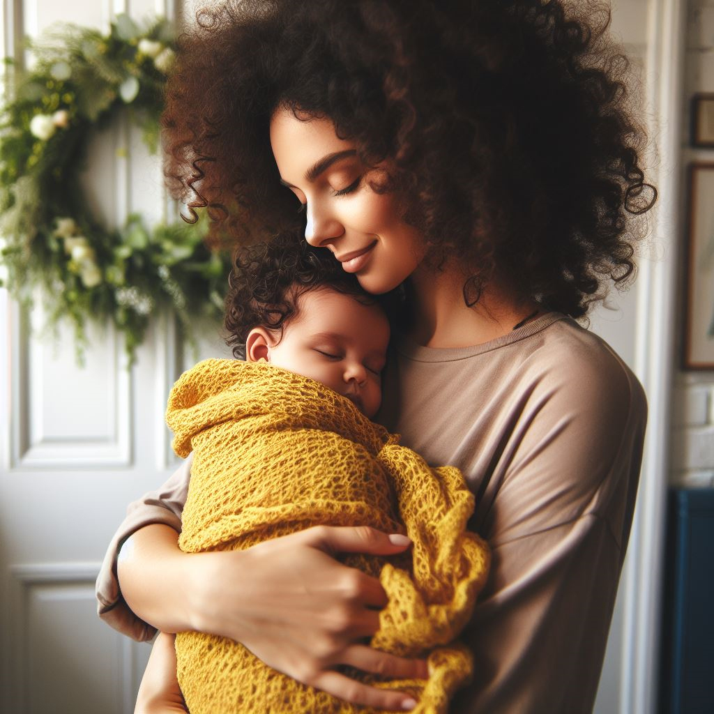 Mom Holding Baby