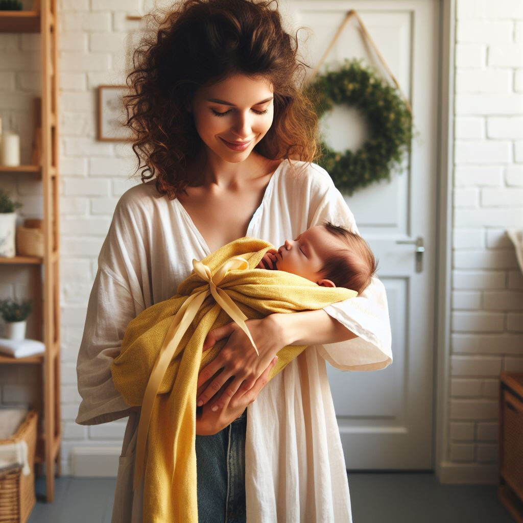 Mom Holding Baby